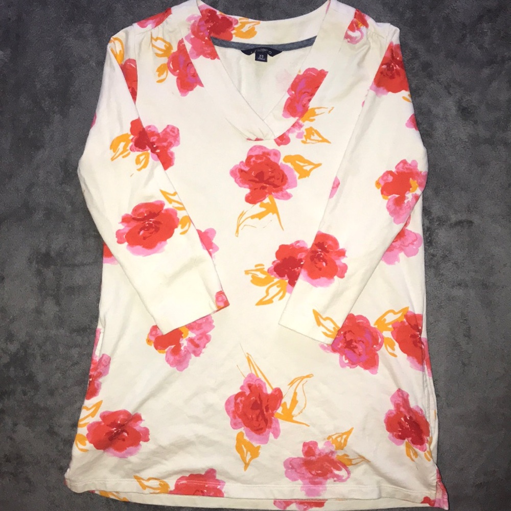 Rose pullover/sweater tunic size xs